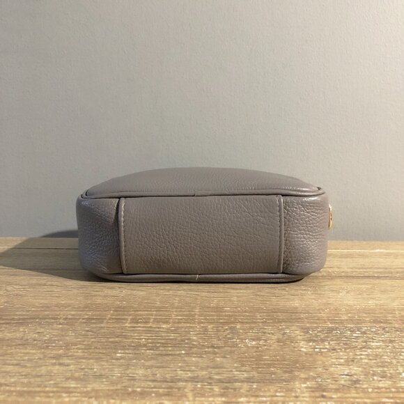 Elie Beaumont Gray Crossbody Tassel Bag with Champagne Strap - Picture 8 of 12